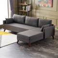 RIGA jobb oldali L-alakú sarokkanapé, antracit