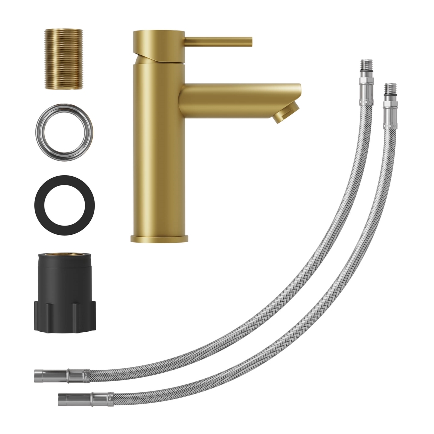 RINGSTED mosdócsaptelep, 17,8 cm, szálcsiszolt sárgaréz