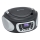 Roadstar CDR-365U/SL - FM/PLL rádió USB-csatlakozással, 32 W, 230 V, 4×LR14, fekete/ezüst