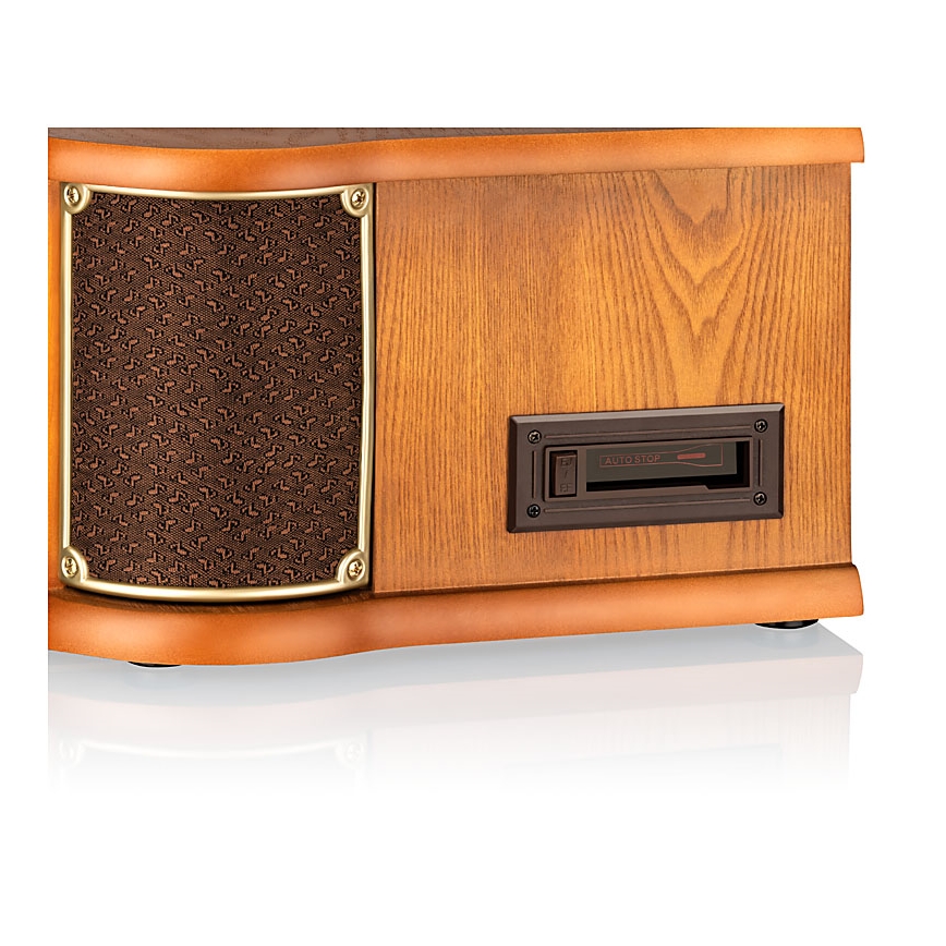 Roadstar HIF-1993D+BT- Hi-Fi rendszer DAB/DAB+ vétellel, lemezjátszóval, CD- és kazettalejátszóval, 80W/230V + távirányító