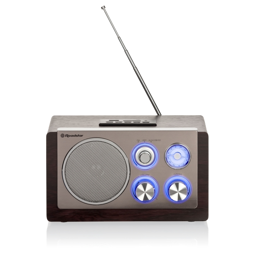 Roadstar HRA-1345NUS/WD - FM-rádió, 16 W, 230 V