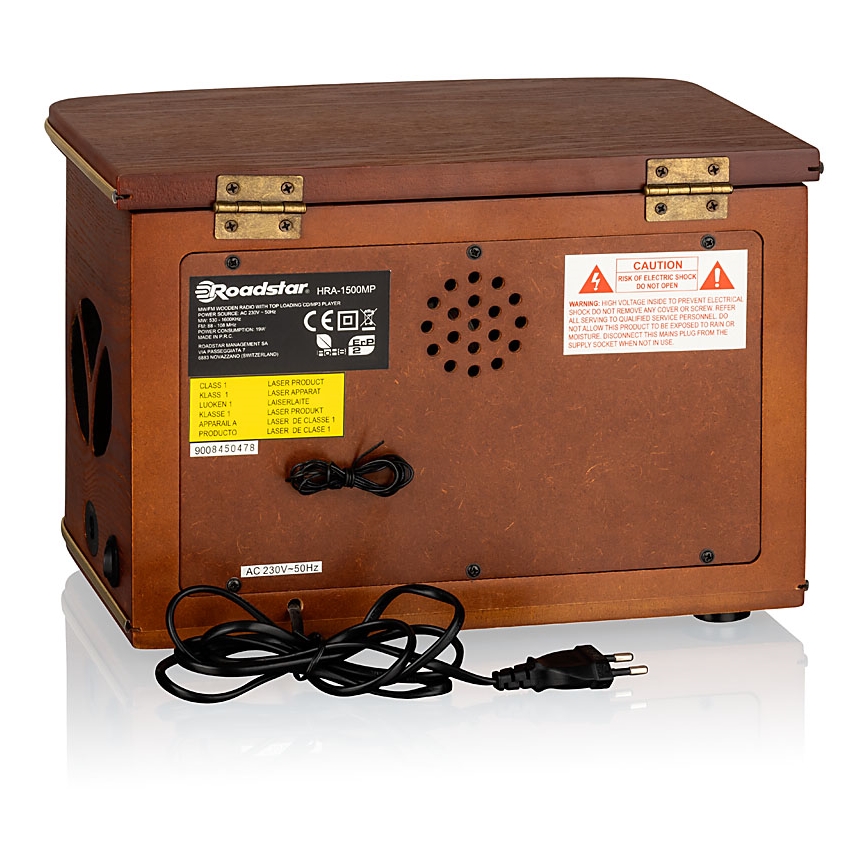 Roadstar HRA-1500UEMP - CD- és USB-lejátszású rádió 32W/230V + távirányító