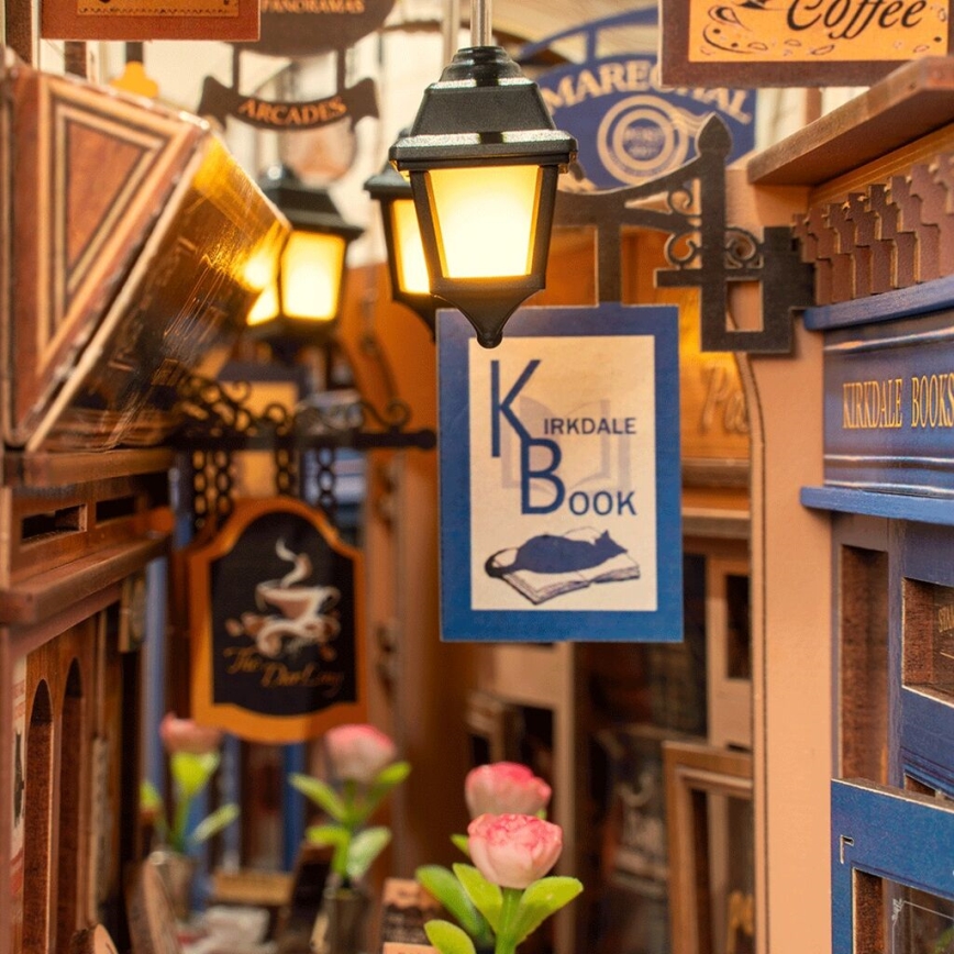 RoboTime - 3D LED puzzle Könyvtámasz Találkozás a könyvfolyosón 2xAAA