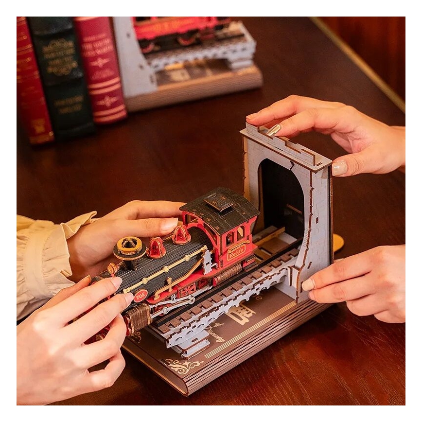 RoboTime - 3D puzzle Könyvtámasz Történelmi gőzmozdony