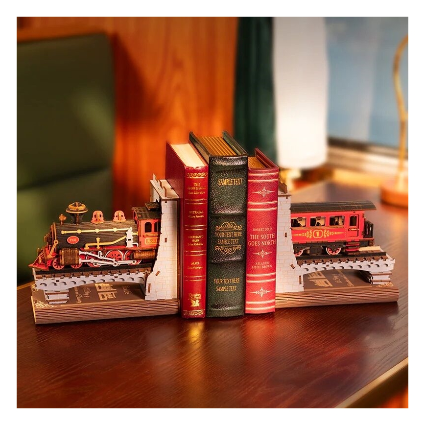 RoboTime - 3D puzzle Könyvtámasz Történelmi gőzmozdony
