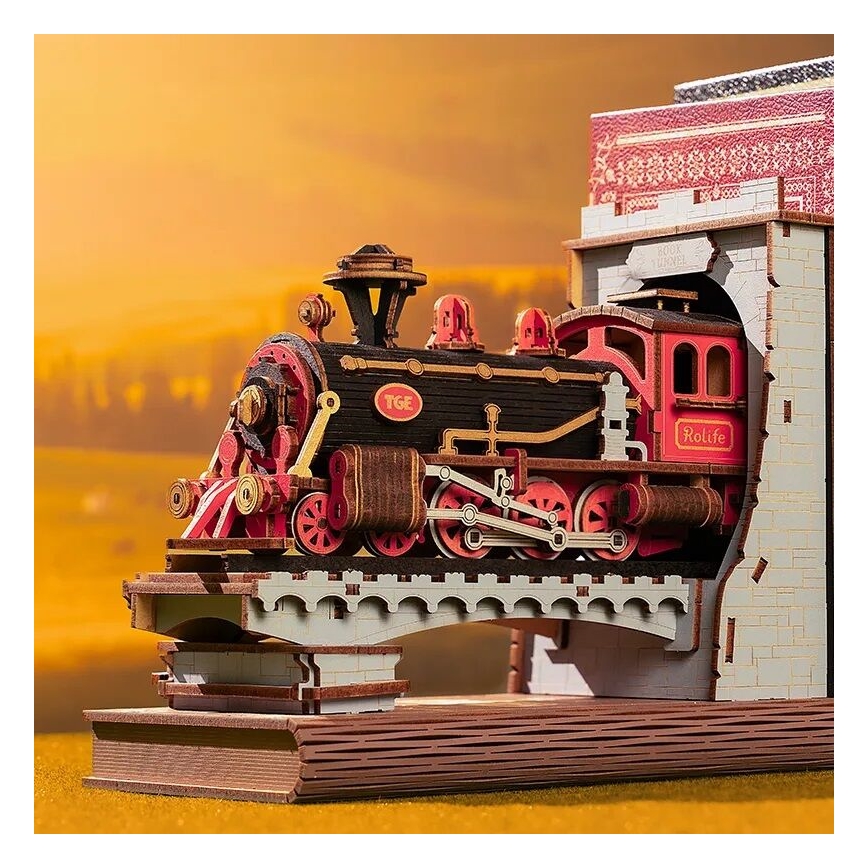 RoboTime - 3D puzzle Könyvtámasz Történelmi gőzmozdony