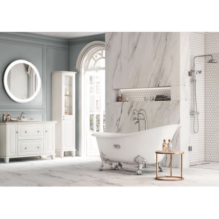 Roca A5A3A4BC00 - Mosdó csaptelep + túlfolyós leeresztő CARMEN 17,8 cm fényes króm