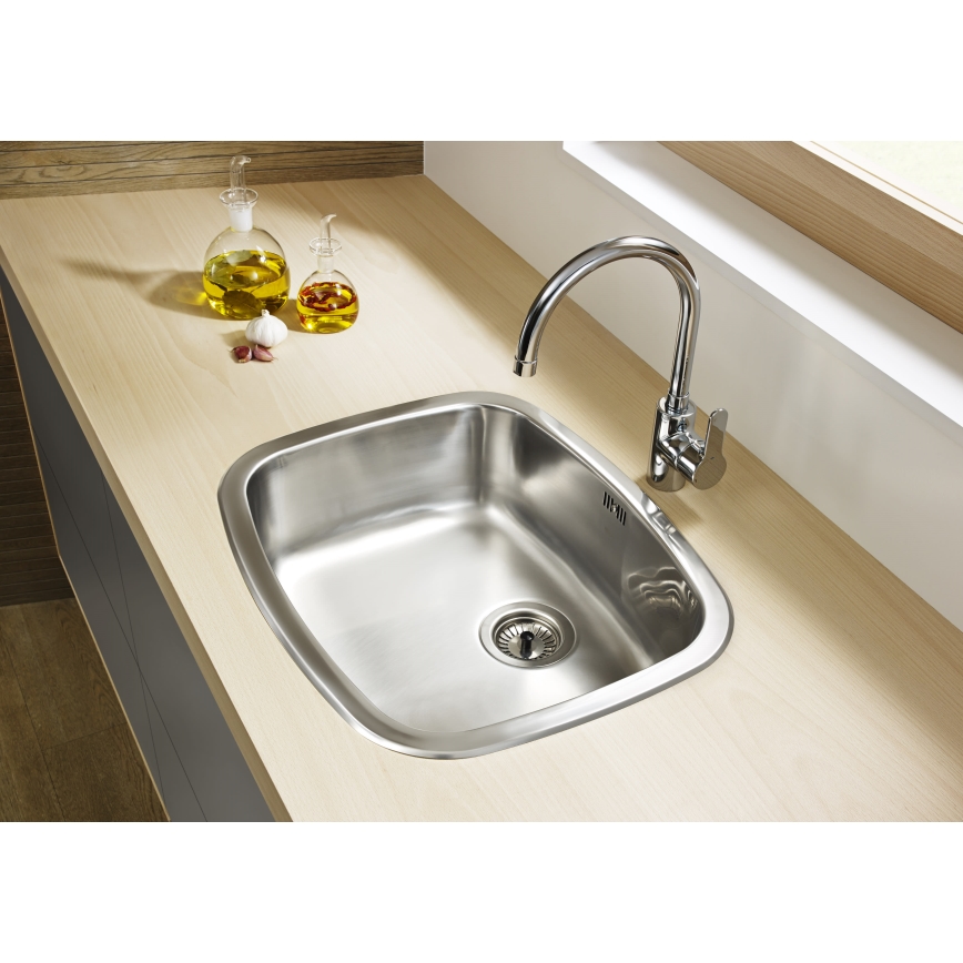 Roca A5A8409C00 - Mosogató csaptelep L20 32,5 cm fényes króm