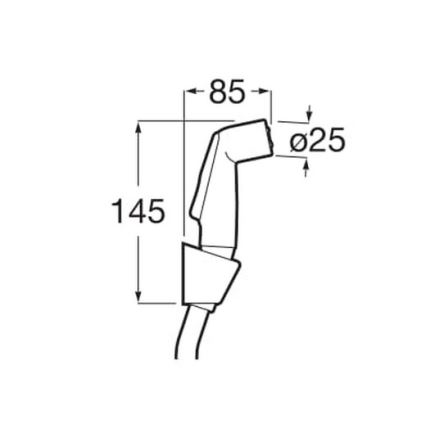Roca A5B9130C00 - BE-FRESH bidet zuhany, fényes króm