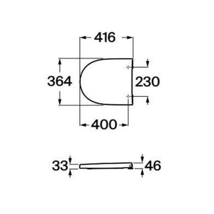 Roca A8012AC00B - WC-ülőke SoftClose MERIDIAN supralit/fehér