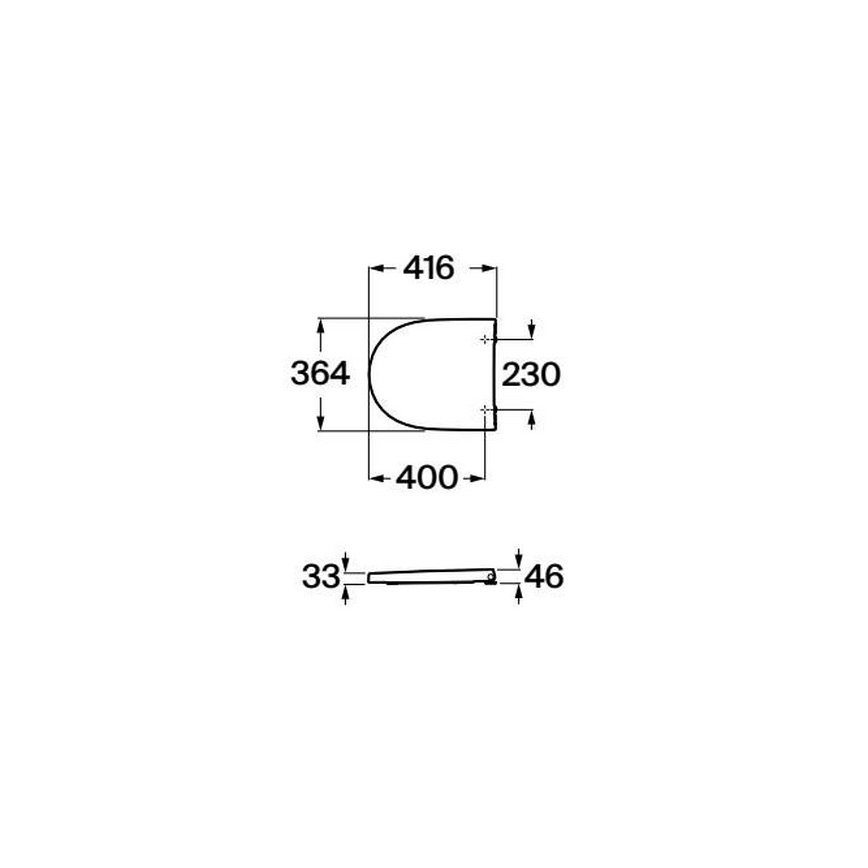 Roca A8012AC00B - WC-ülőke SoftClose MERIDIAN supralit/fehér