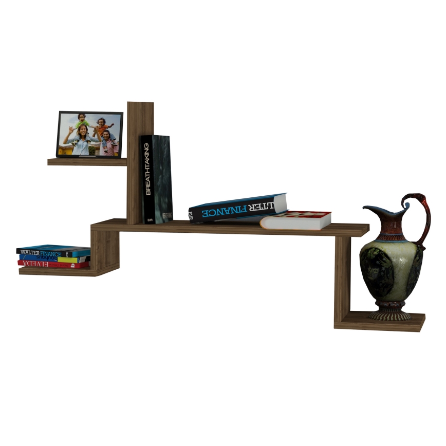 ROCK fali polc 58x107 barna