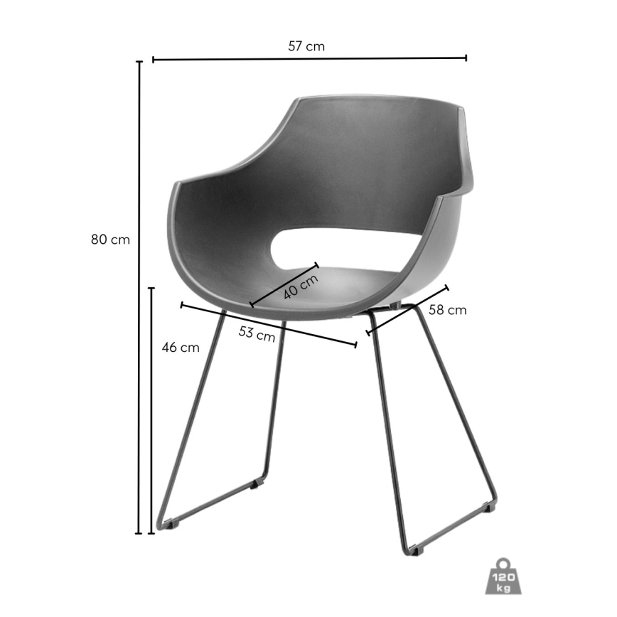 ROCKY szék, 1 db, fehér
