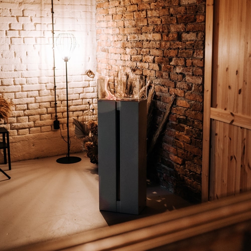 Kratki - BIO kandalló 113,6x35,9 cm 2kW fekete