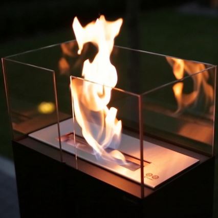 Kratki - BIO kandalló 113,6x35,9 cm 2kW fekete