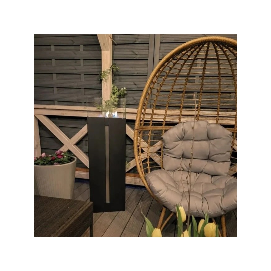 Kratki - BIO kandalló 113,6x35,9 cm 2kW fekete