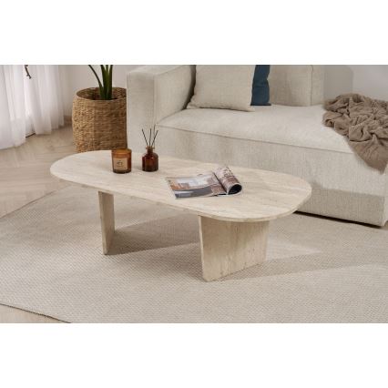 ROND dohányzóasztal 130x65 cm bézs