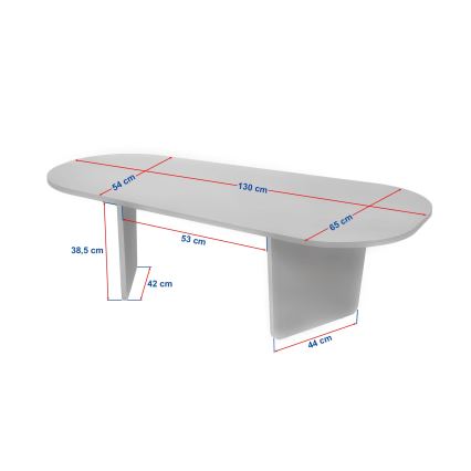 ROND dohányzóasztal 130x65 cm bézs