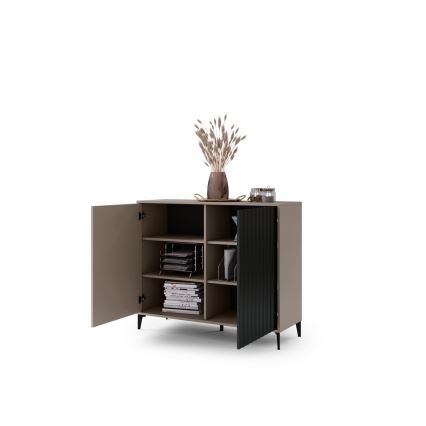 Komód RONJA taupe/fekete