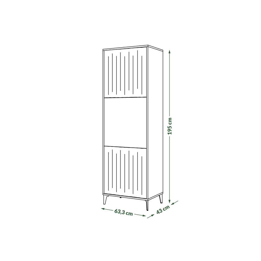 RONJA szekrény taupe/fekete