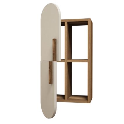 Fali szekrény ROSE 60x35 cm barna/krém