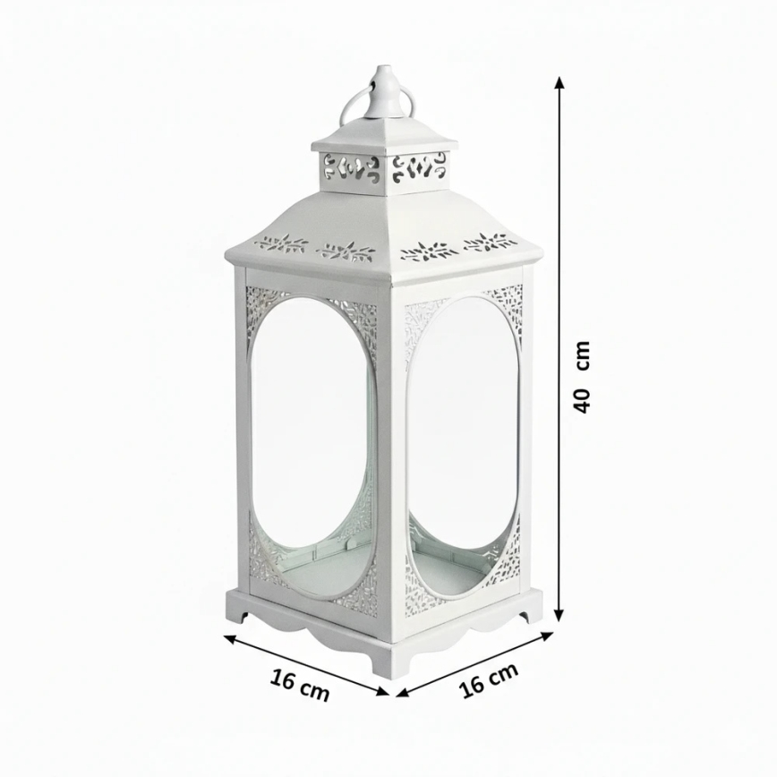 ROSEHILL dekoratív lámpás, 27,5 cm, fehér