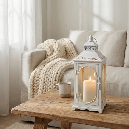 ROSEHILL dekoratív lámpás, 40 cm, fehér