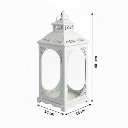 ROSEHILL dekoratív lámpás, 40 cm, fehér