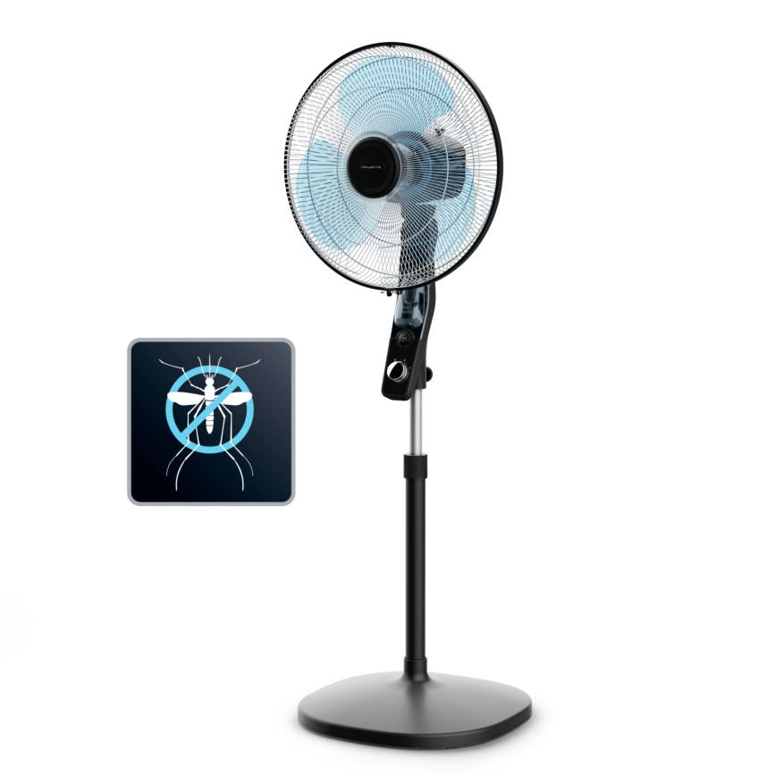 Rowenta - ESSENTIAL+ álló ventilátor szúnyogriasztóval 60W/230V 130 cm fekete