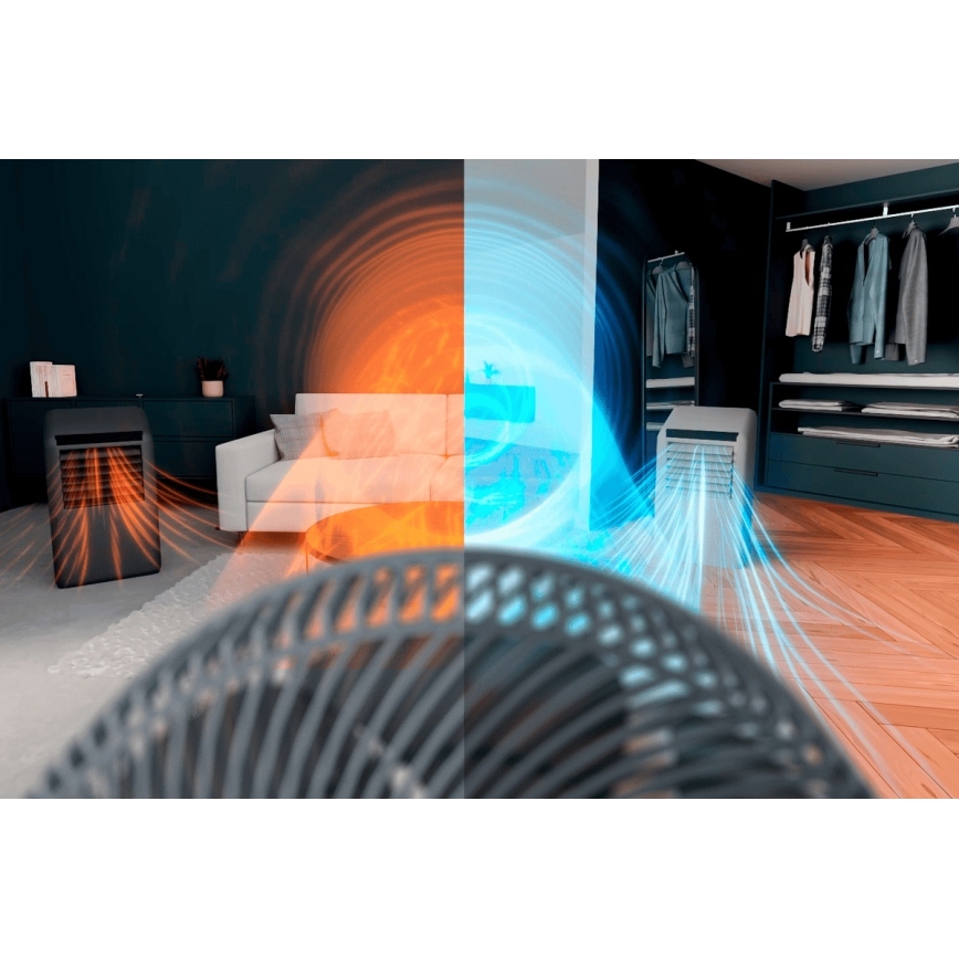 Rowenta - Asztali ventilátor TURBO SWIFT COMPACT 230V kék + távirányító