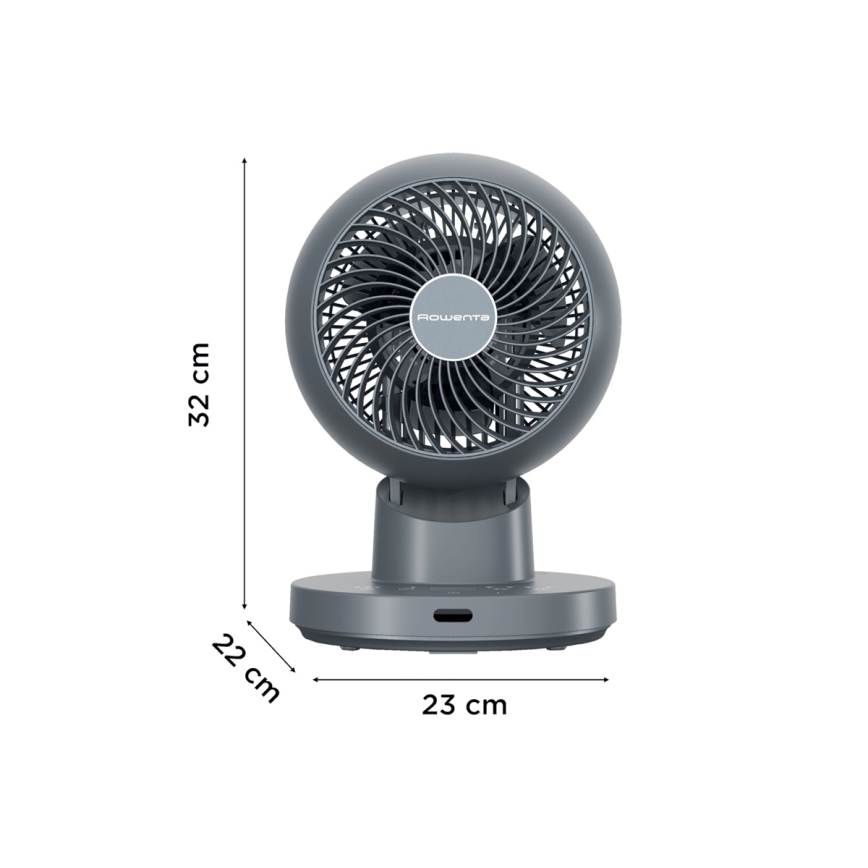Rowenta - Asztali ventilátor TURBO SWIFT COMPACT 230V kék + távirányító