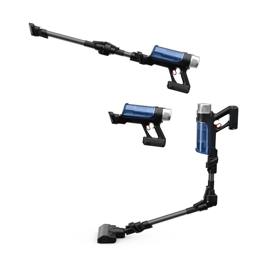 Rowenta - Botporszívó felmosóval X-FORCE FLEX ANIMAL AQUA AUTO 4in1 250W/25,2V 2500 mAh fekete/kék
