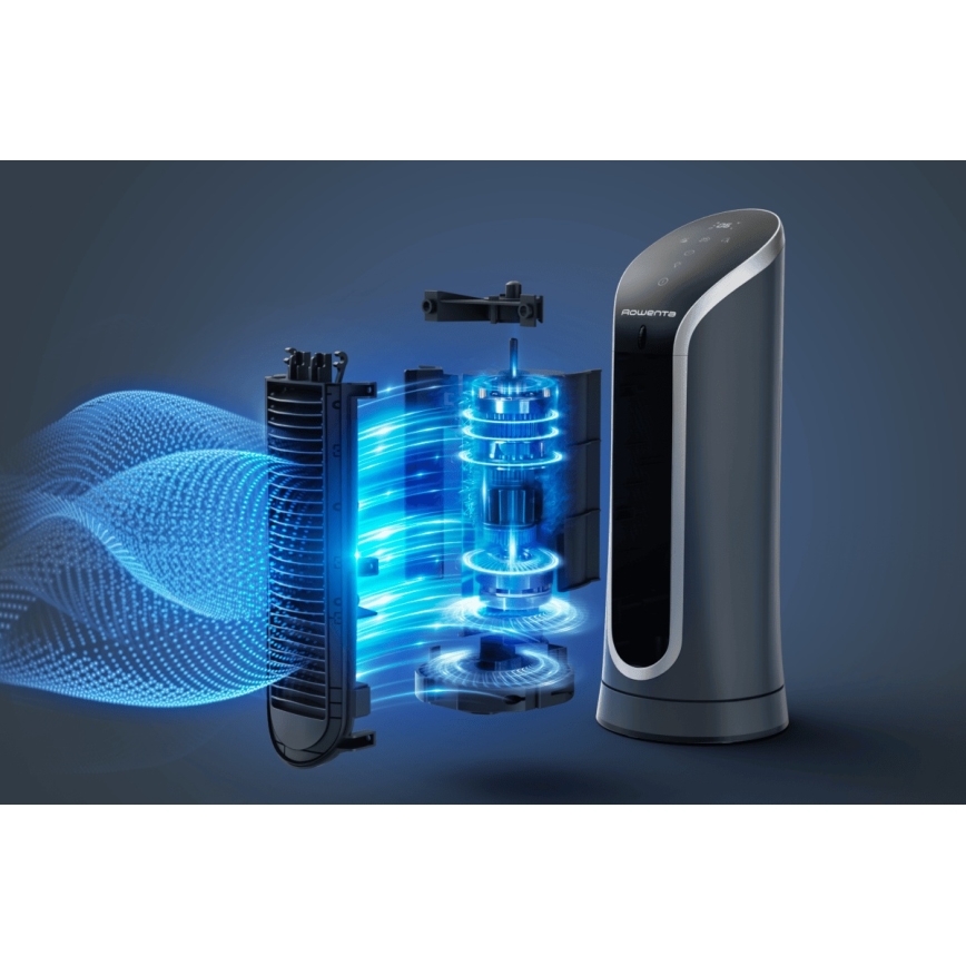 Rowenta - Álló ventilátor EOLE COMPACT 30W/230V fekete