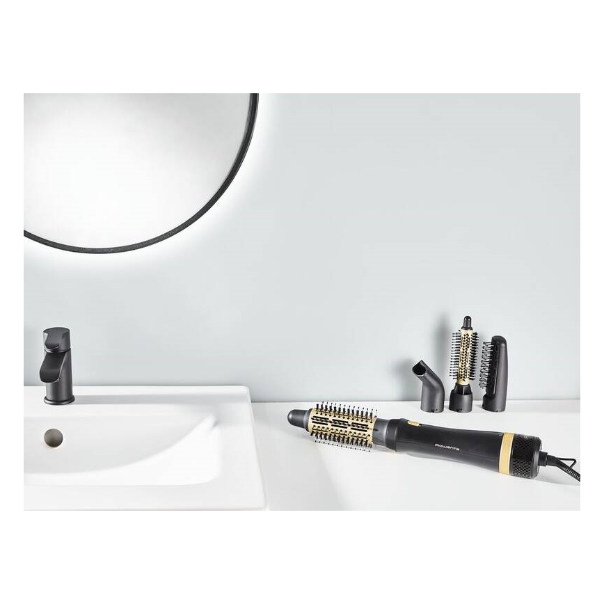 Rowenta - Express Style forrólevegős hajkefe 800W/230V fekete/arany