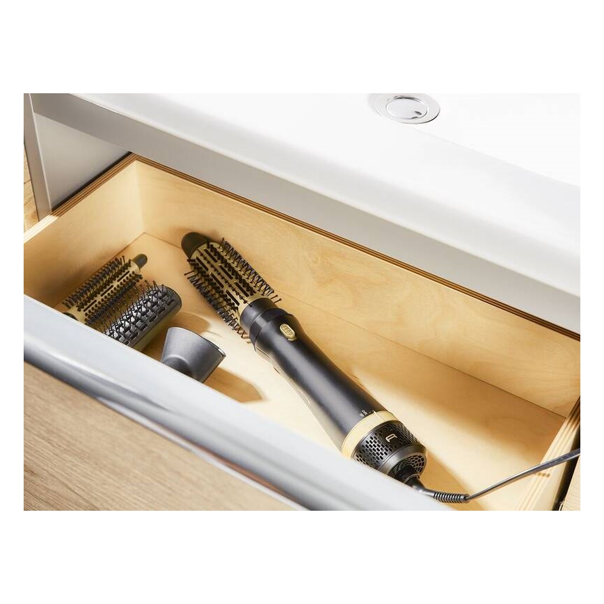 Rowenta - Express Style forrólevegős hajkefe 800W/230V fekete/arany