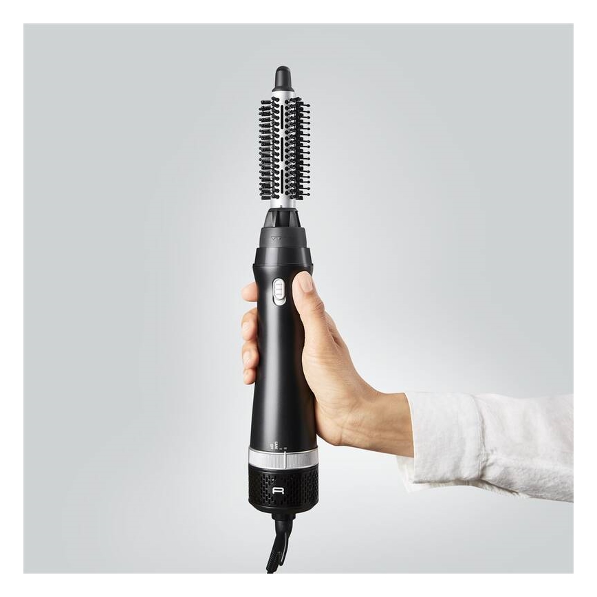 Rowenta - Forrólevegős hajkefe EXPRESS STYLE 900W/230V fekete/ezüst