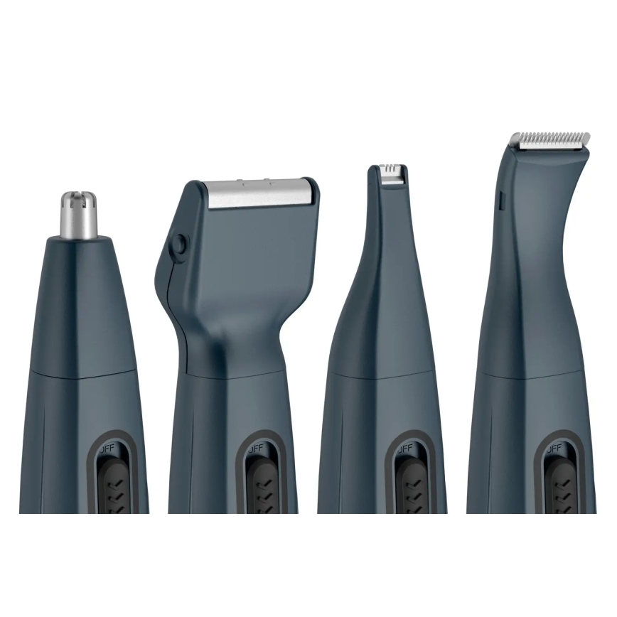 Rowenta - Hajvágó MINI GROOMING KIT SPECIALIST 8in1 1xAA kék