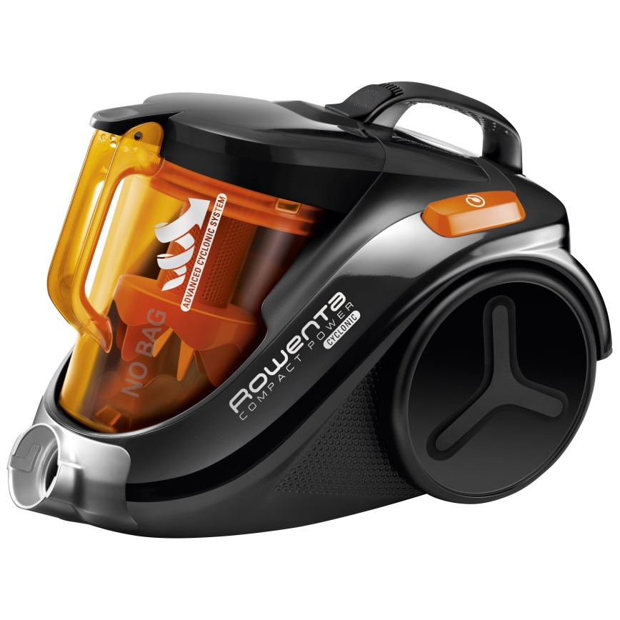 Rowenta - Porzsák nélküli porszívó COMPACT POWER 1,5l 750W/230V fekete/narancs