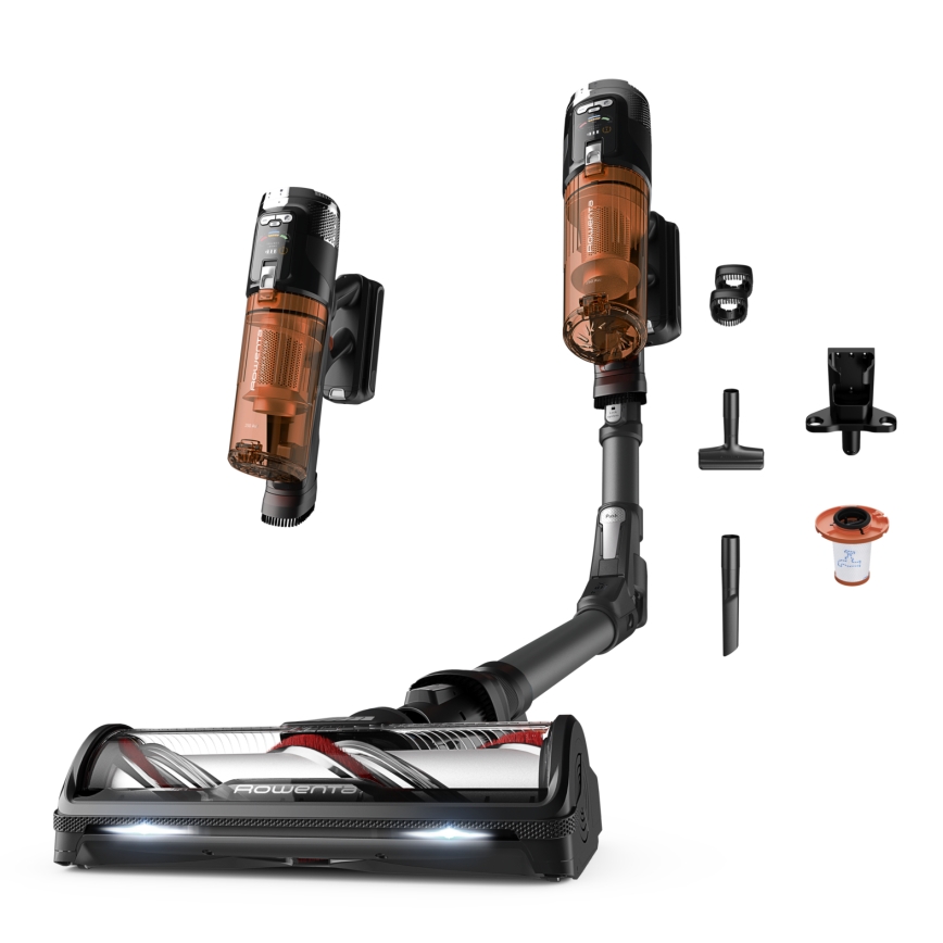 Rowenta - 2 az 1-ben rúdporszívó X-FORCE FLEX 380 W / 25,2 V fekete 2000 mAh