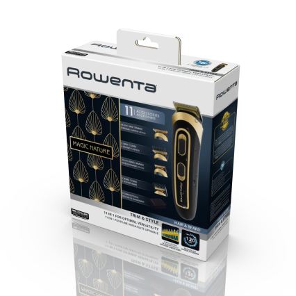 Rowenta - Trimmelő TRIM & STYLE 750 mAh fekete/arany