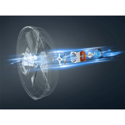 Rowenta - Álló ventilátor TURBO SILENCE 55W/230V 147 cm fehér + távirányító