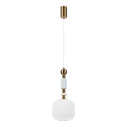 ROYAL zsinóros csillár 1xE27/15W/230V arany/fehér