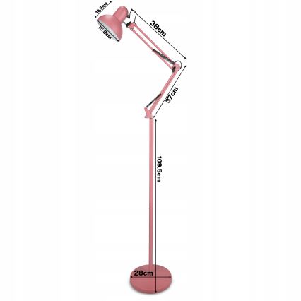 Rózsaszín állólámpa 1xE27/40W/230V