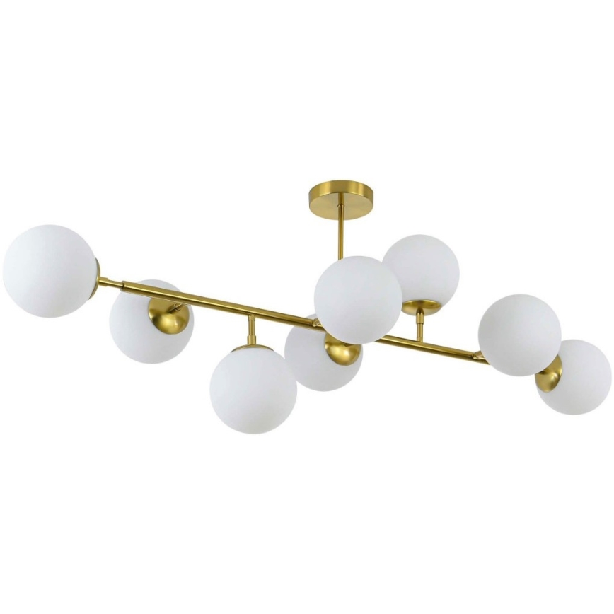 Rúdon függő csillár DORADO 8xE14/40W/230V arany