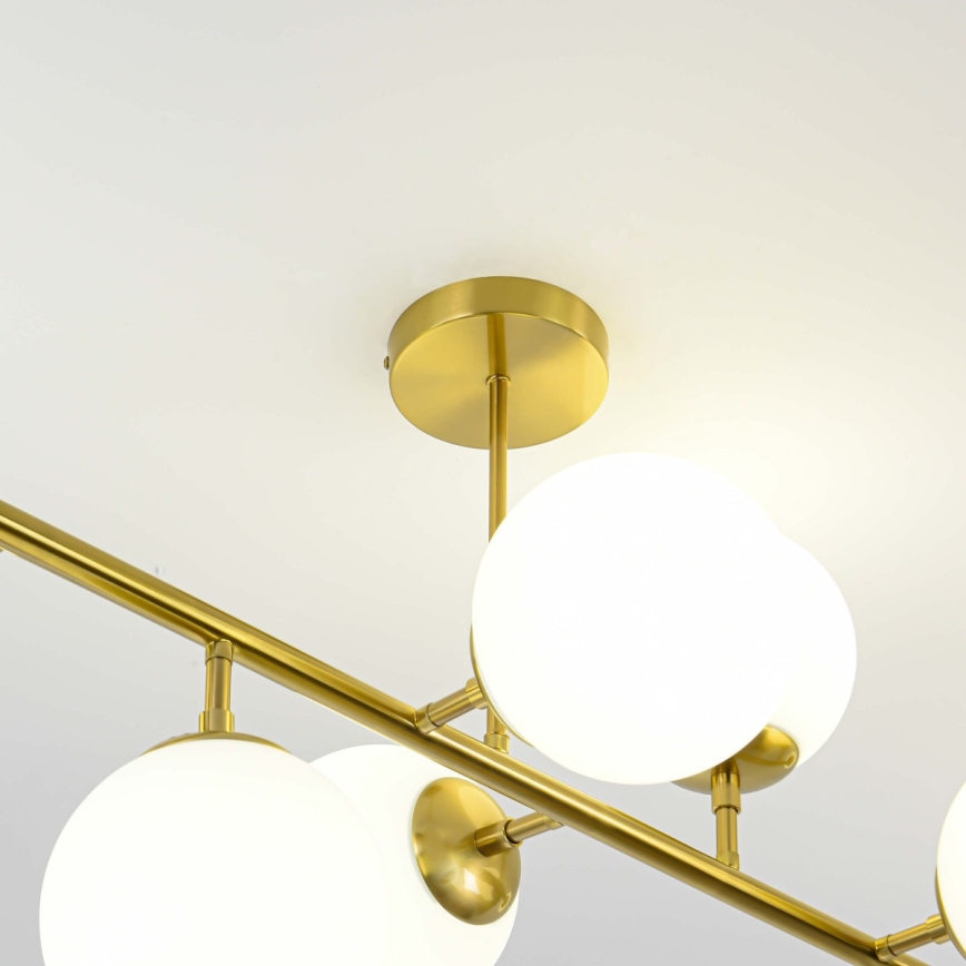 Rúdon függő csillár DORADO 8xE14/40W/230V arany