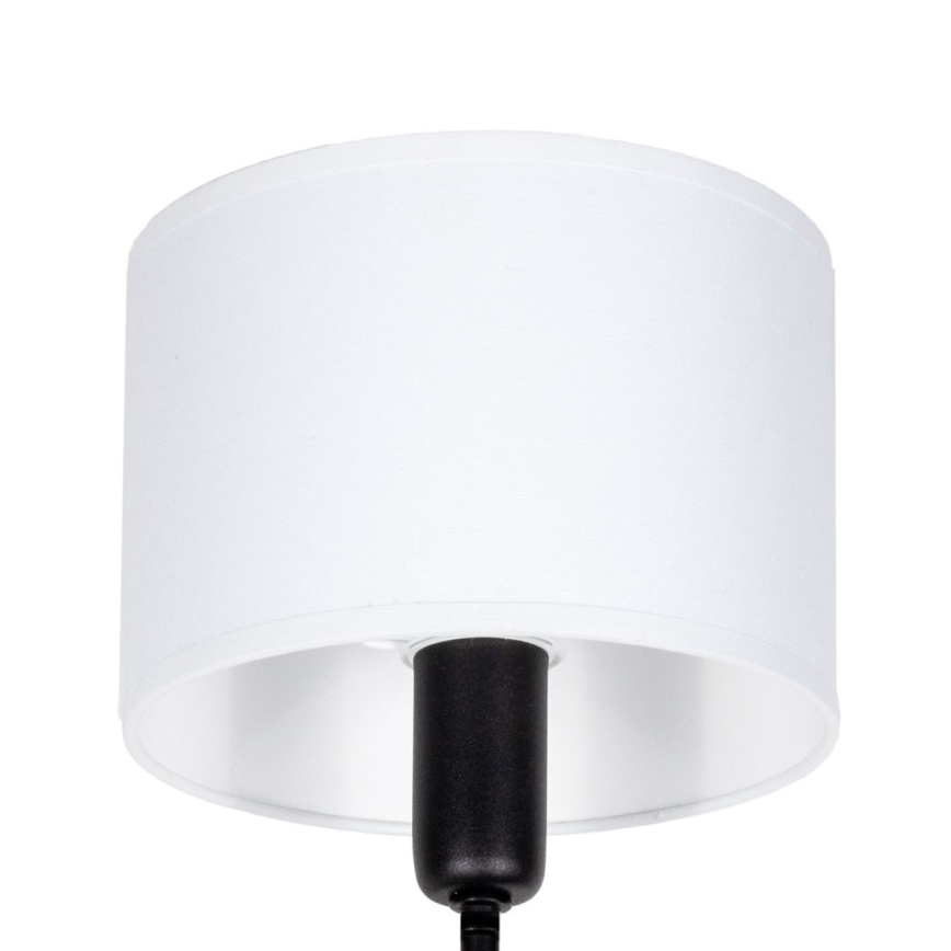 Rúdon függő csillár MADELA 5xE14/40W/230V fehér/fekete