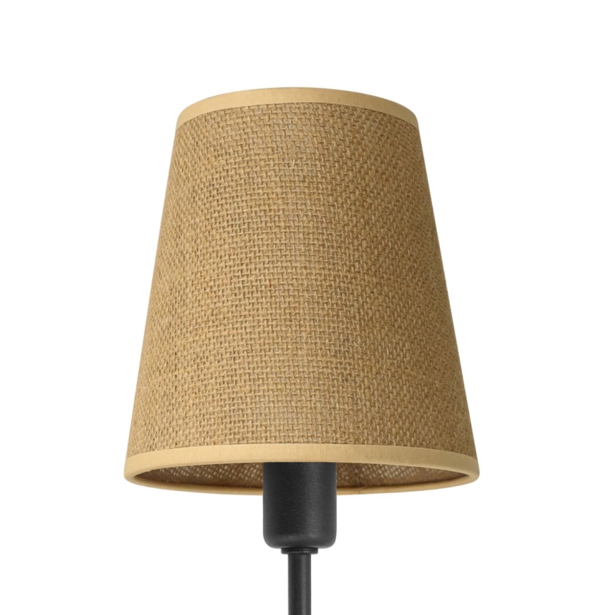 Rúdos csillár MADELA 5xE14/40W/230V juta/fekete