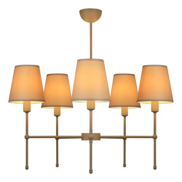 Rúdra szerelhető csillár MADELA 5xE14/40W/230V fehér/bézs