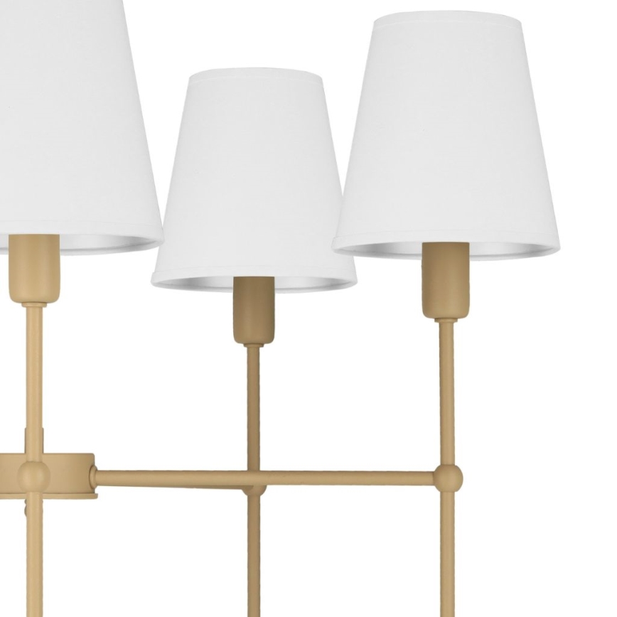 Rúdra szerelhető csillár MADELA 5xE14/40W/230V fehér/bézs