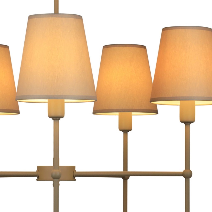 Rúdra szerelhető csillár MADELA 5xE14/40W/230V fehér/bézs